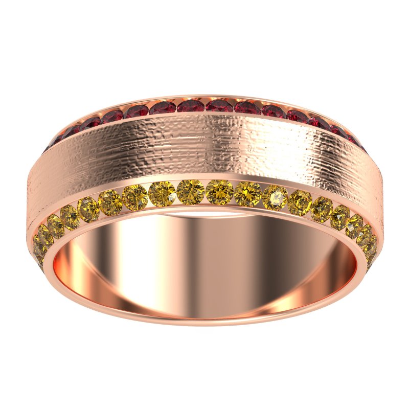 8mm Men's Eternity Channel Band