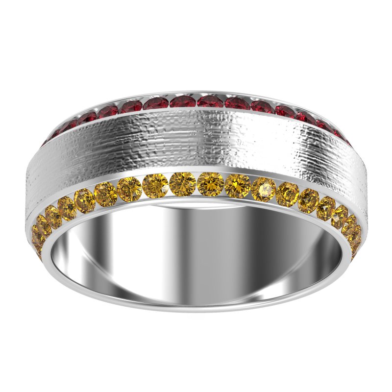 8mm Men's Eternity Channel Band