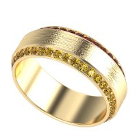 8mm Men's Eternity Channel Band