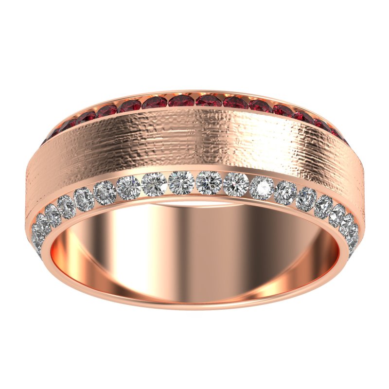 8mm Men's Eternity Channel Band