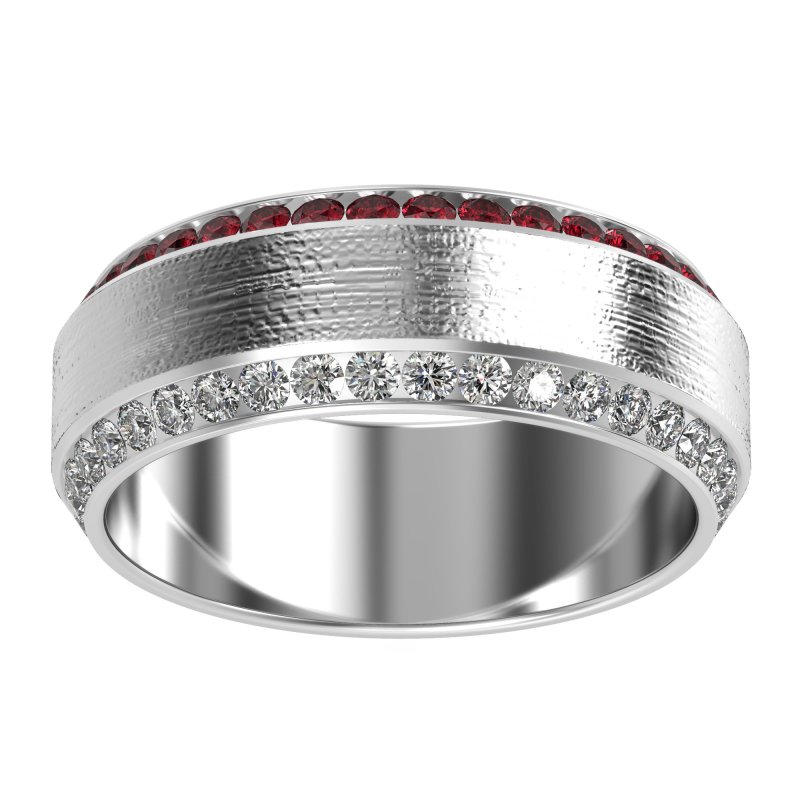 8mm Men's Eternity Channel Band