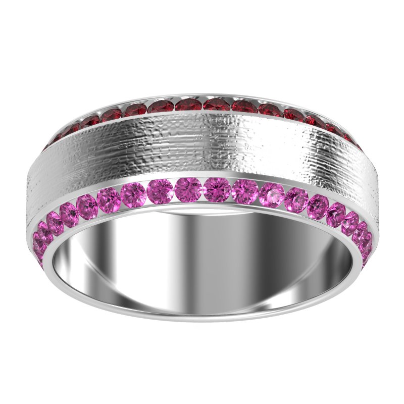 8mm Men's Eternity Channel Band