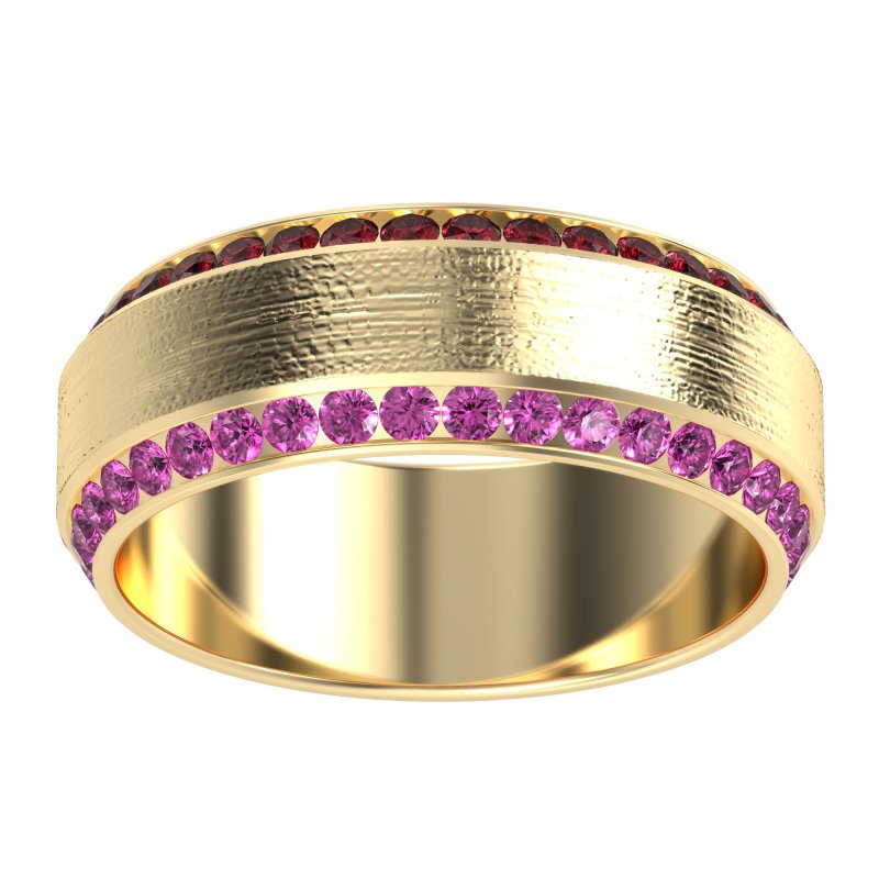 8mm Men's Eternity Channel Band