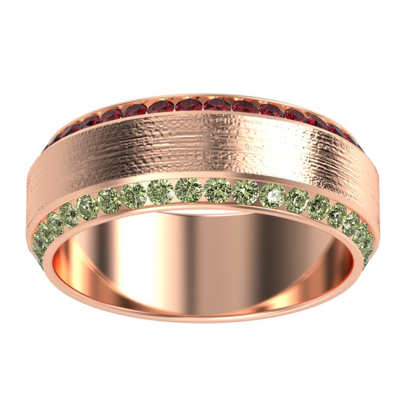 8mm Men's Eternity Channel Band