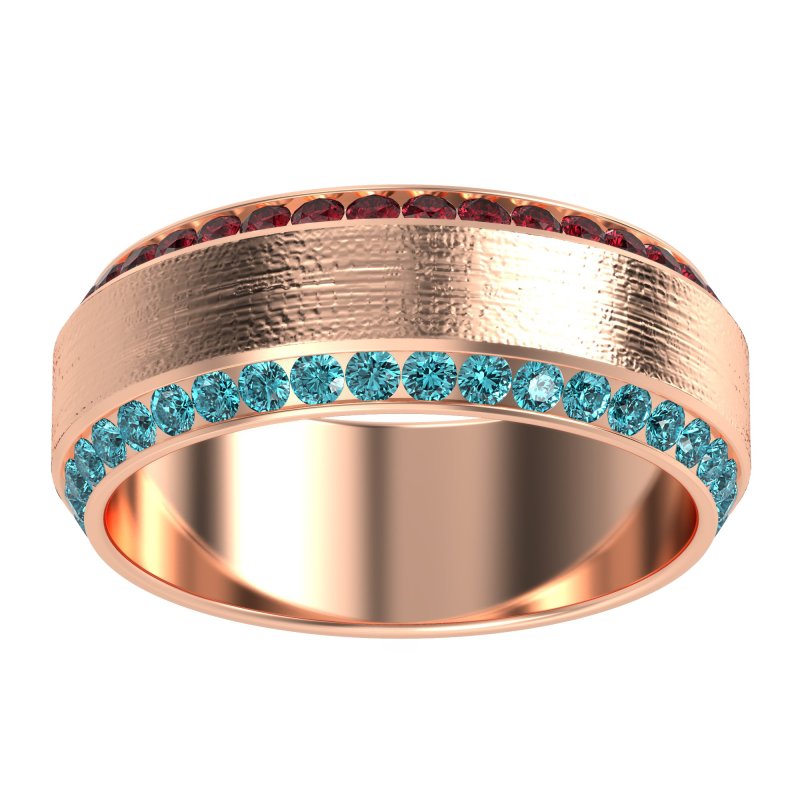 8mm Men's Eternity Channel Band