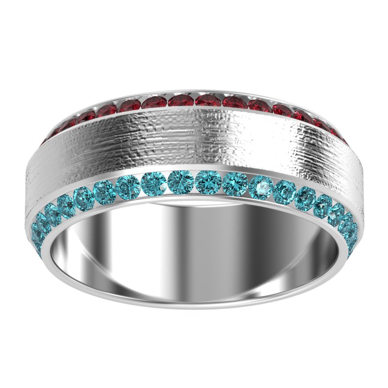 8mm Men's Eternity Channel Band