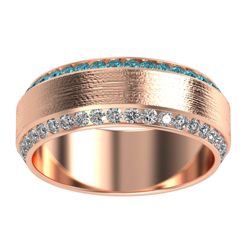 8mm Men's Eternity Channel Band