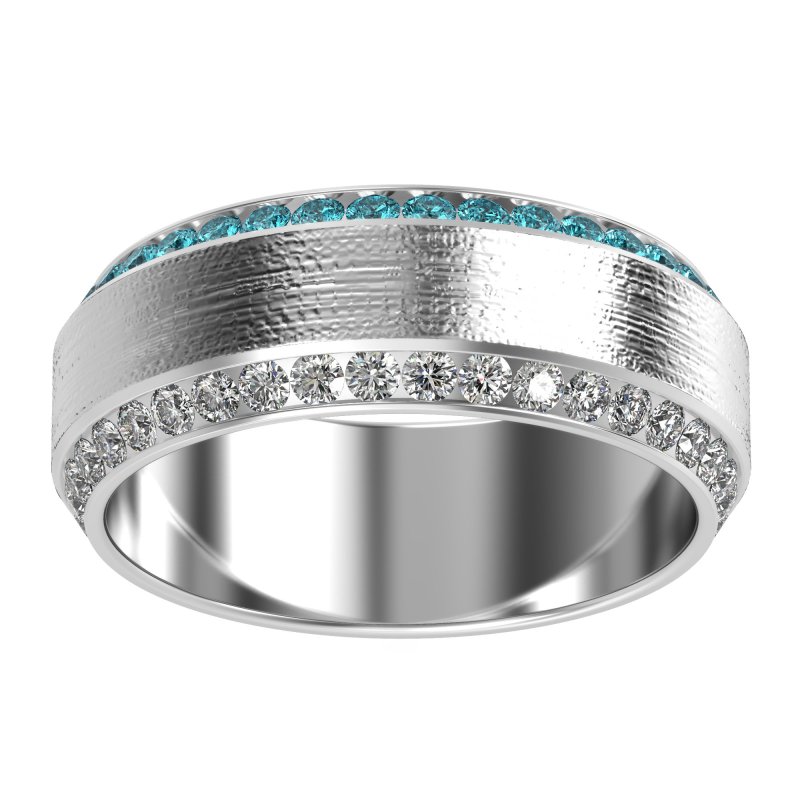8mm Men's Eternity Channel Band