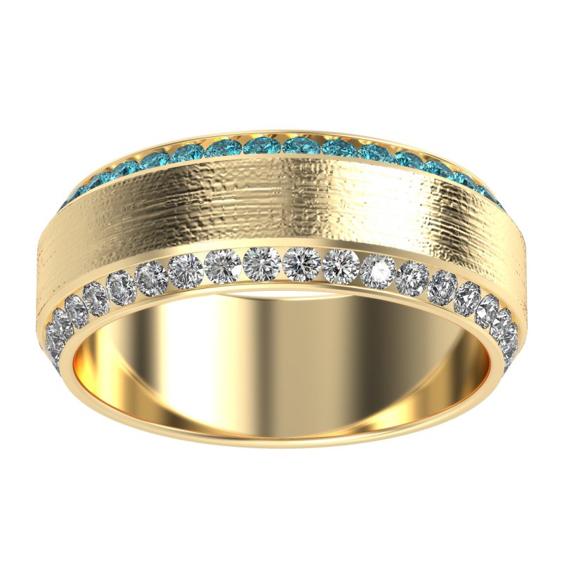 8mm Men's Eternity Channel Band