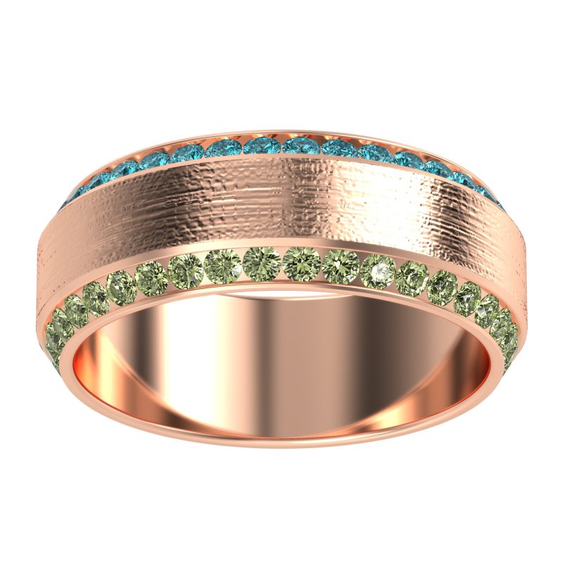 8mm Men's Eternity Channel Band