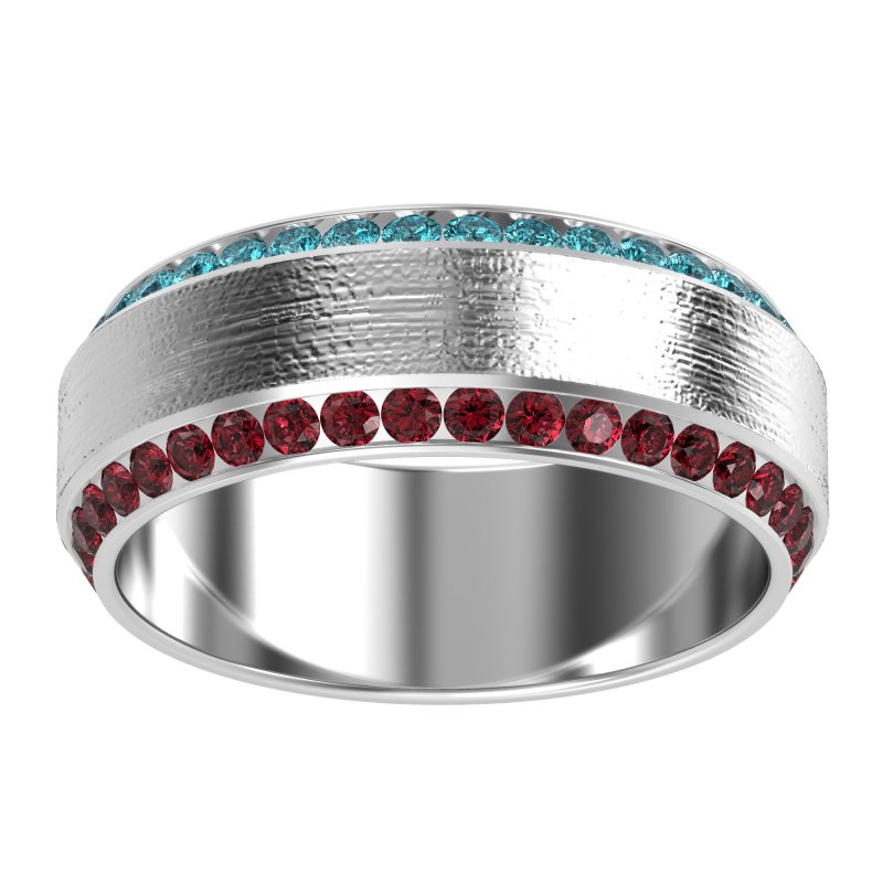 8mm Men's Eternity Channel Band