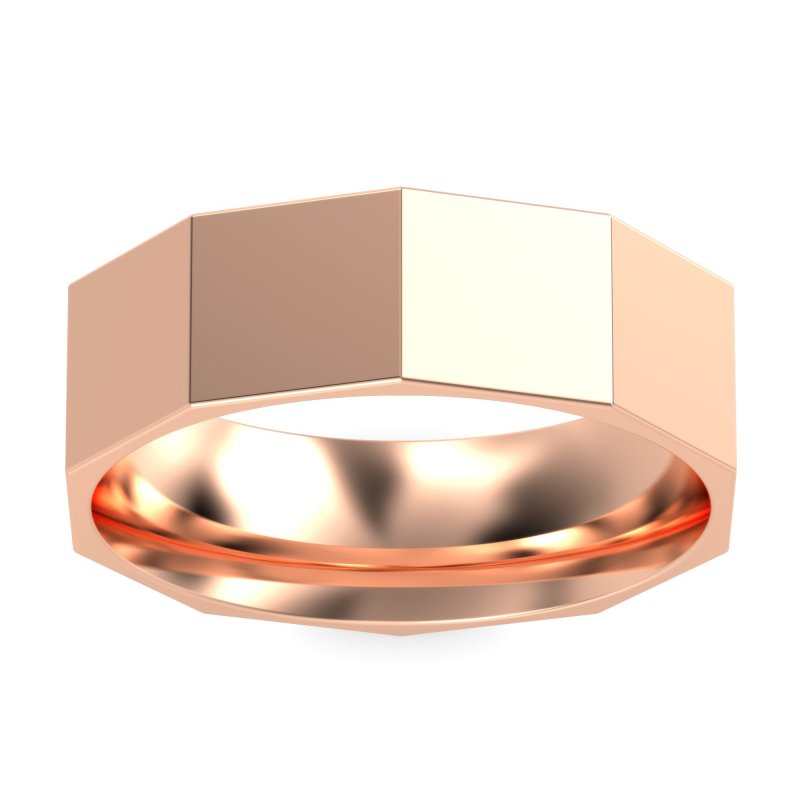 7mm Men's Faceted Band