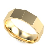 7mm Men's Faceted Band