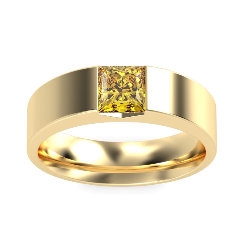 6mm Men's Princess Brushstroke Band