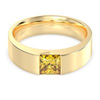 6mm Men's Princess Brushstroke Band