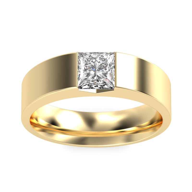 6mm Men's Princess Brushstroke Band