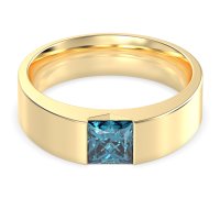 6mm Men's Princess Brushstroke Band