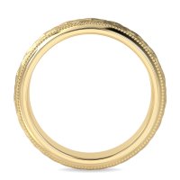 8mm Men's Geometric Milgrain Band