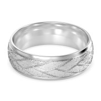 7mm Men's Diagonal Chevron Band