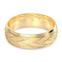 7mm Men's Diagonal Chevron Band