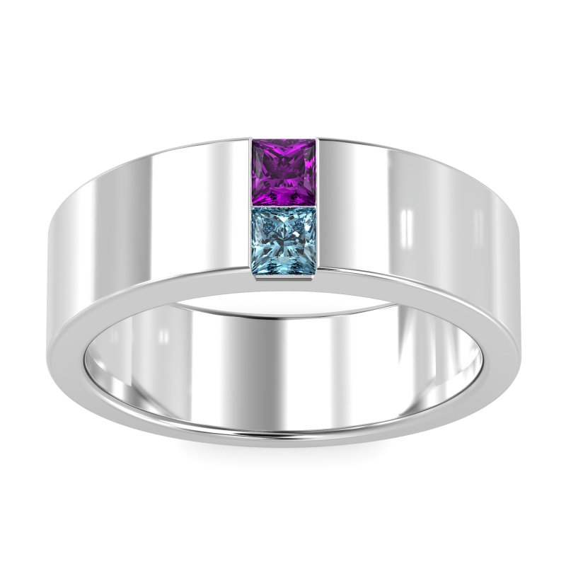 7mm Men's Classic Princess Cut Band