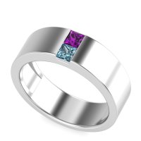 7mm Men's Classic Princess Cut Band