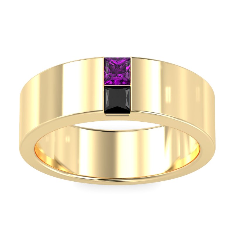 7mm Men's Classic Princess Cut Band
