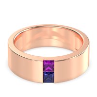 7mm Men's Classic Princess Cut Band
