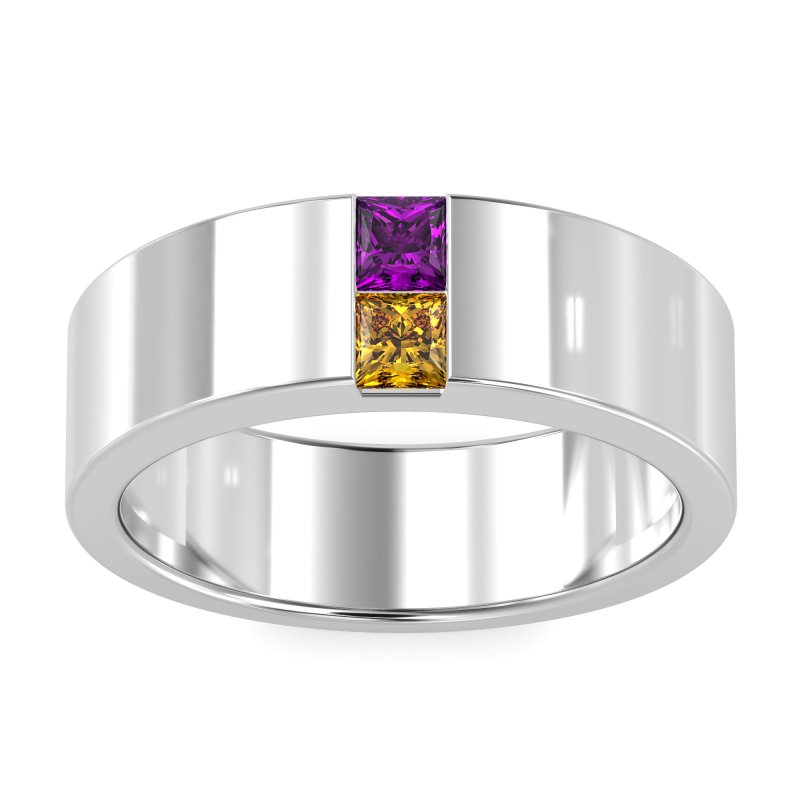 7mm Men's Classic Princess Cut Band