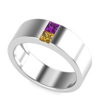 7mm Men's Classic Princess Cut Band