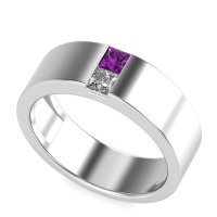 7mm Men's Classic Princess Cut Band