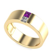 7mm Men's Classic Princess Cut Band