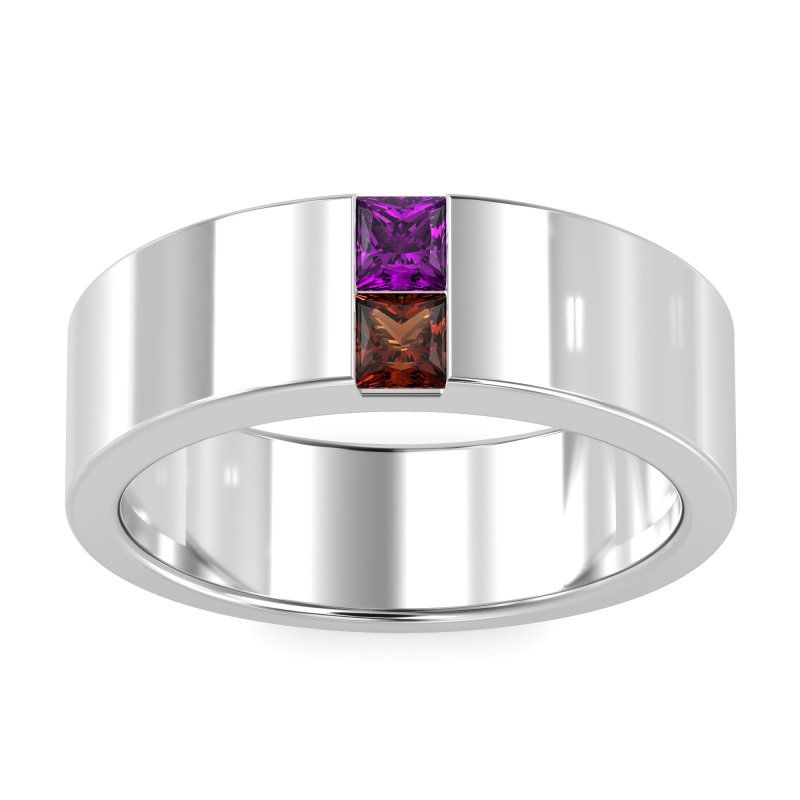 7mm Men's Classic Princess Cut Band