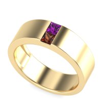 7mm Men's Classic Princess Cut Band