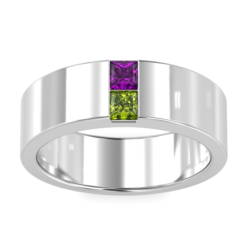 7mm Men's Classic Princess Cut Band