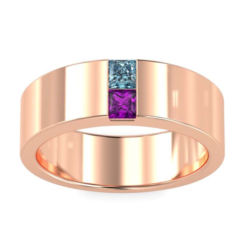 7mm Men's Classic Princess Cut Band