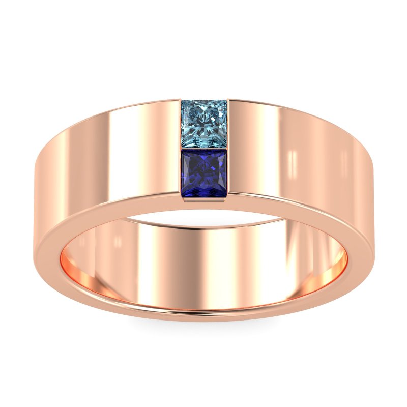 7mm Men's Classic Princess Cut Band