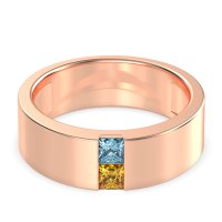 7mm Men's Classic Princess Cut Band