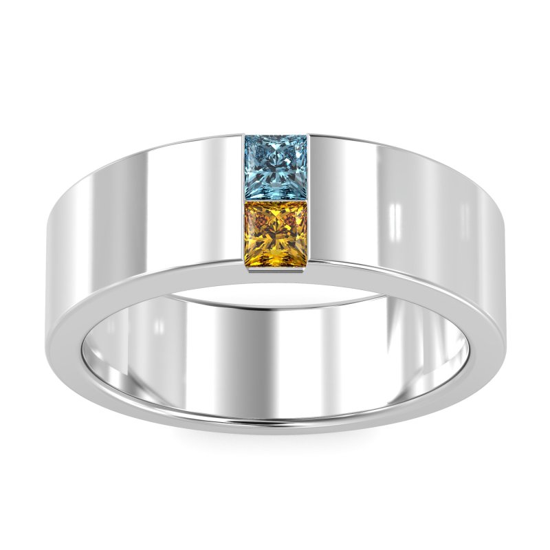7mm Men's Classic Princess Cut Band