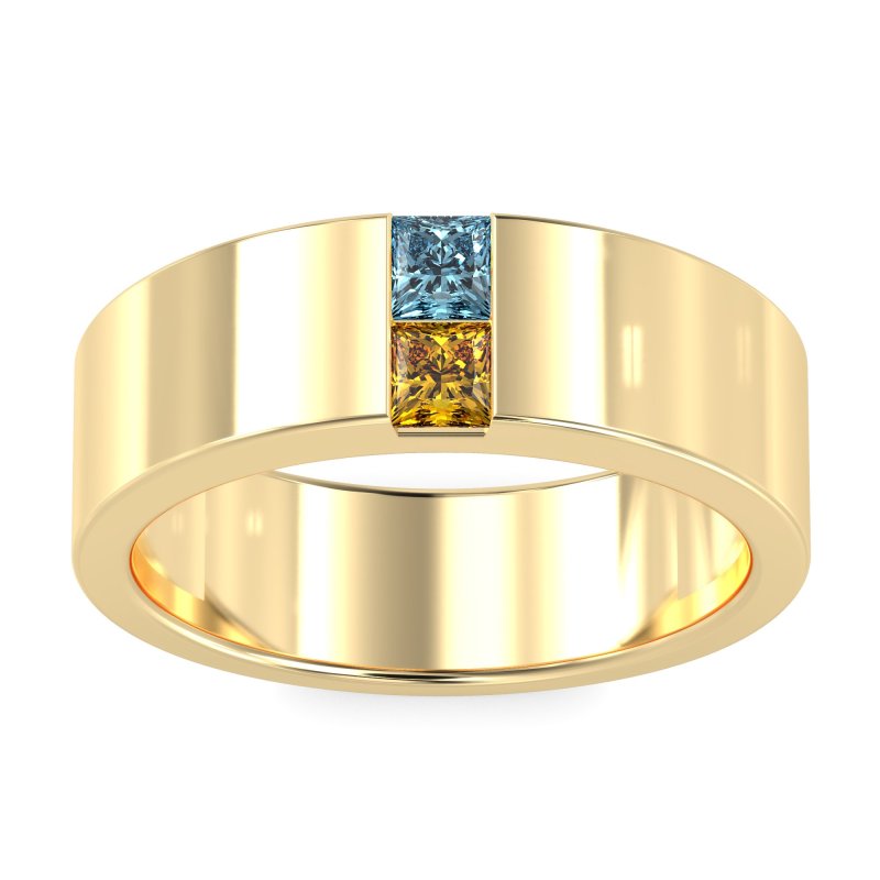 7mm Men's Classic Princess Cut Band