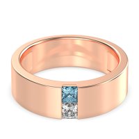 7mm Men's Classic Princess Cut Band