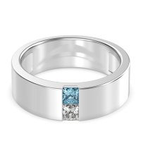 7mm Men's Classic Princess Cut Band