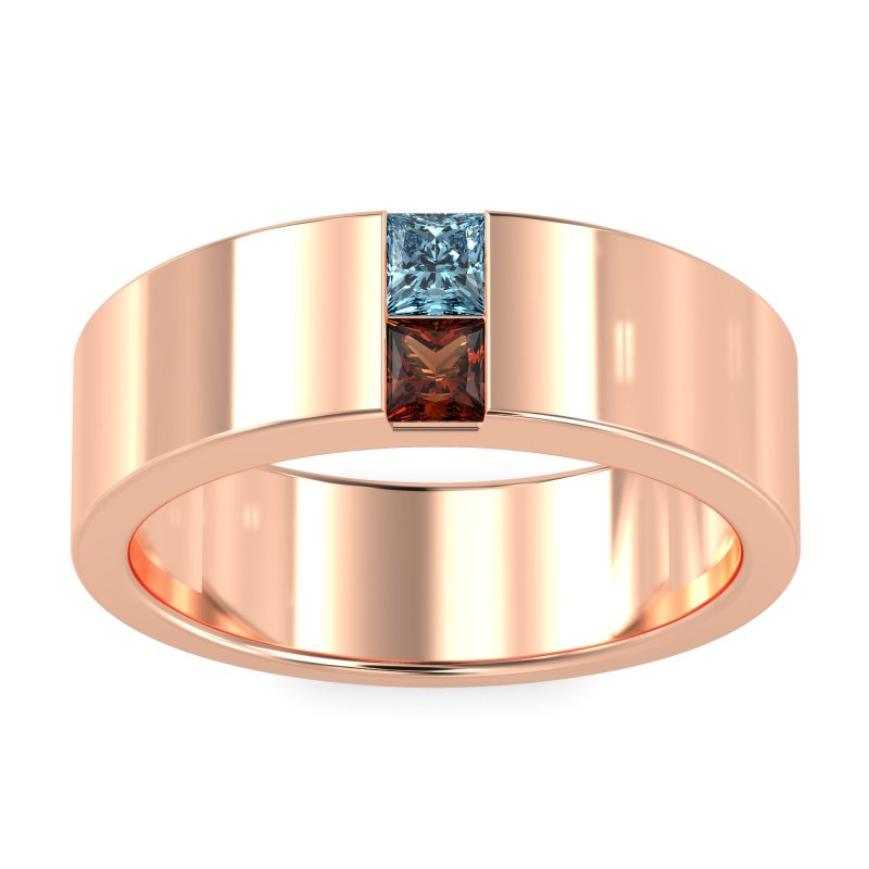 7mm Men's Classic Princess Cut Band