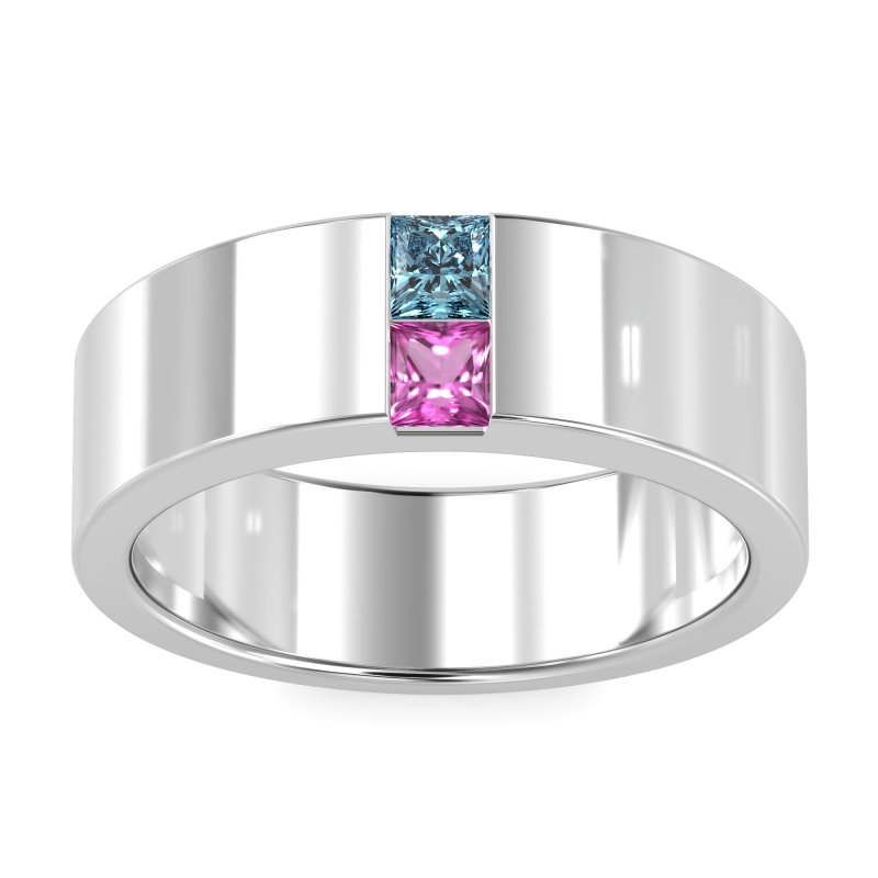7mm Men's Classic Princess Cut Band
