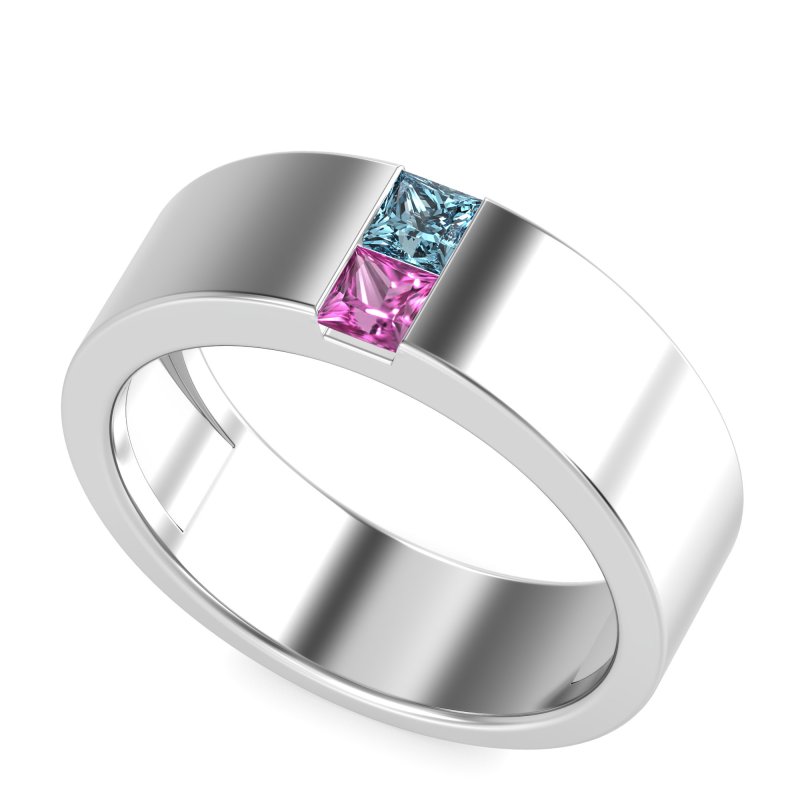 7mm Men's Classic Princess Cut Band