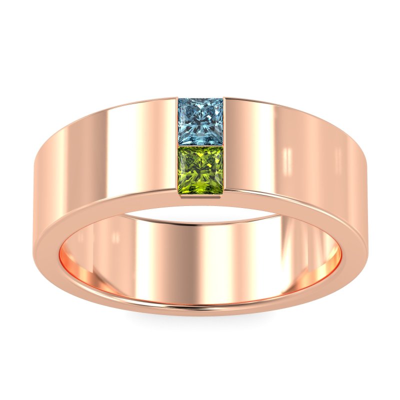7mm Men's Classic Princess Cut Band