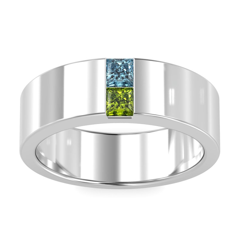 7mm Men's Classic Princess Cut Band