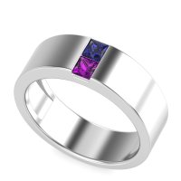 7mm Men's Classic Princess Cut Band