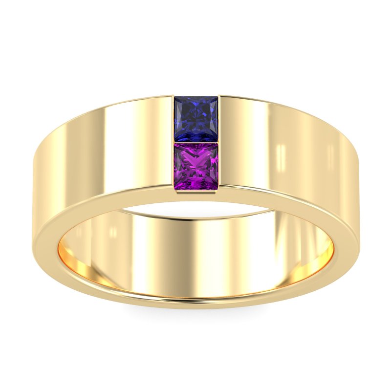 7mm Men's Classic Princess Cut Band