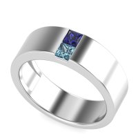 7mm Men's Classic Princess Cut Band